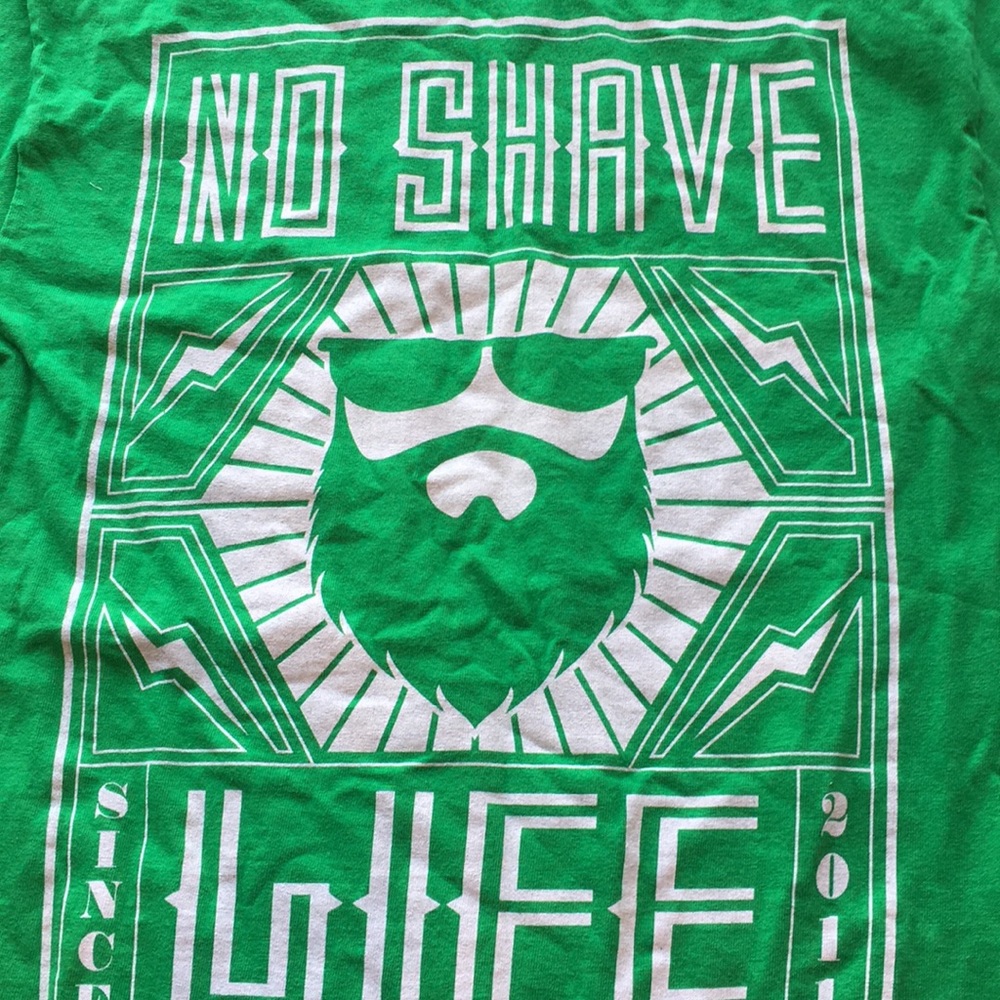 No shave life screen print t